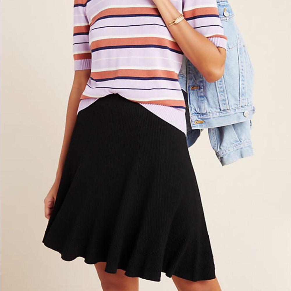 NWT! Anthropologie Maeve Jovie Ribbed Sweater Skirt